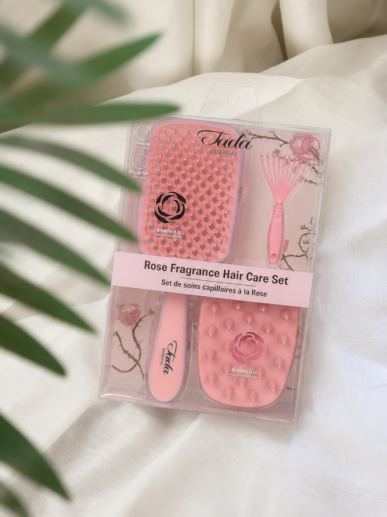 Rose Fragrance Hair Care Set (Pink)