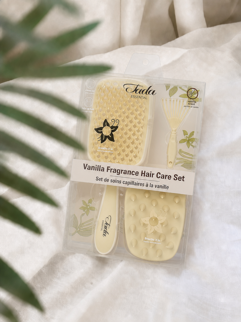 Vanilla Fragrance Haircare Set (Yellow)