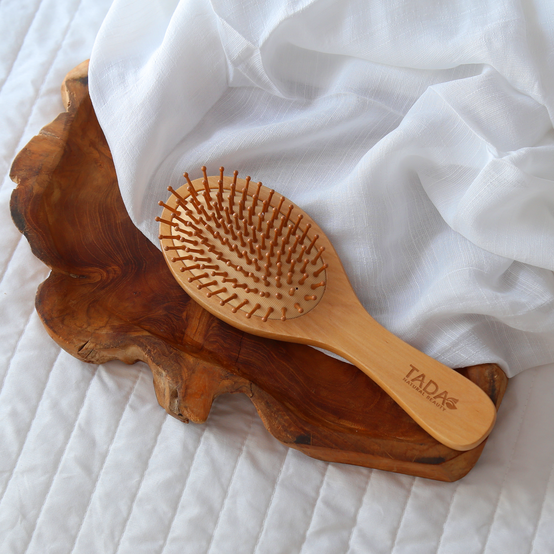 Wood Pin Hair Brush
