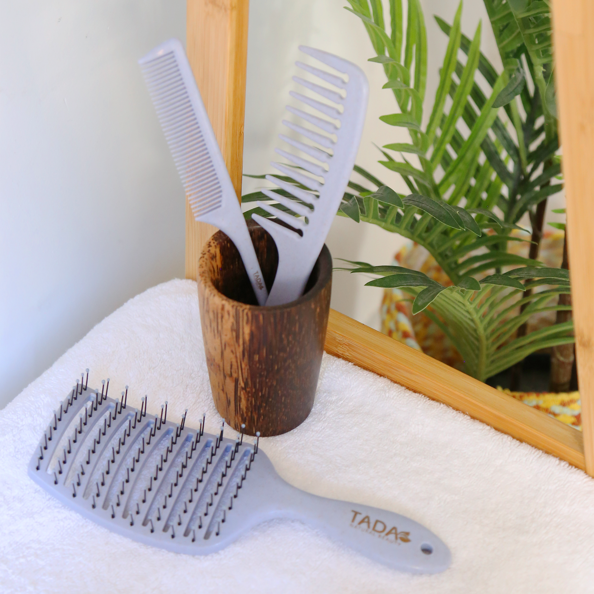 Detangler Brush and Comb Set Blue