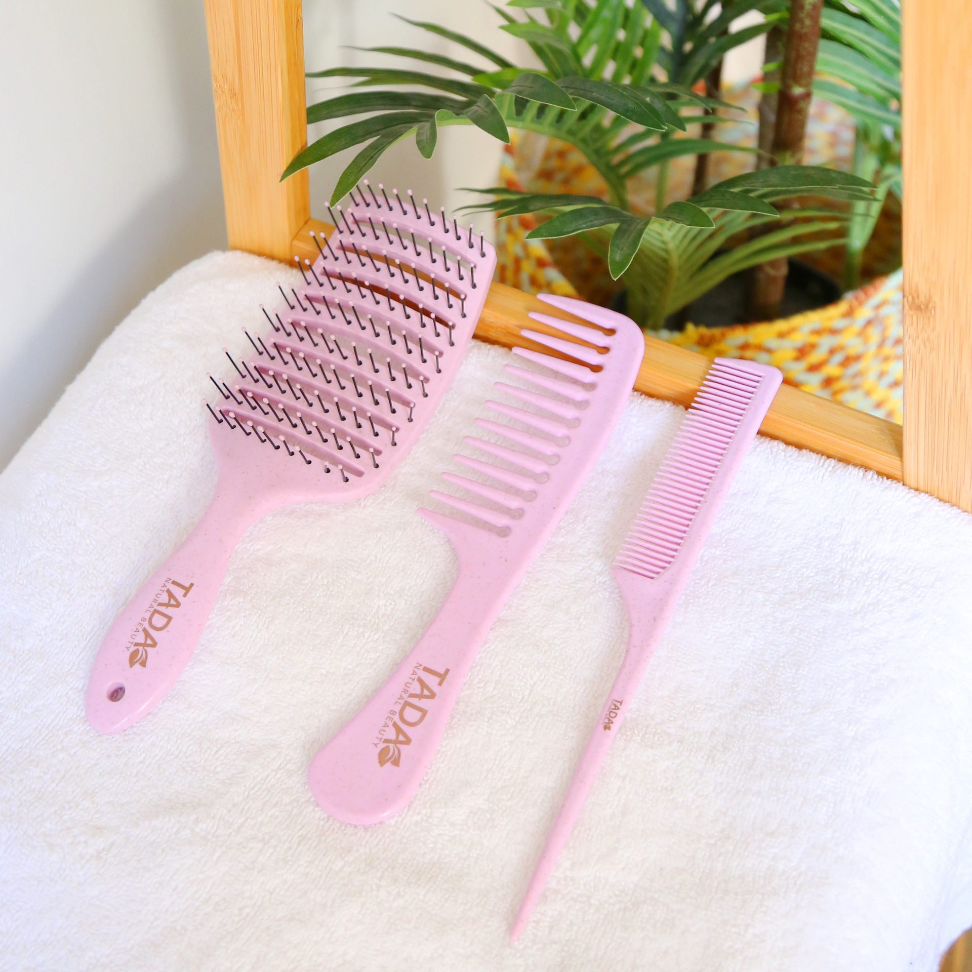 Detangler Brush and Comb Set Lavender