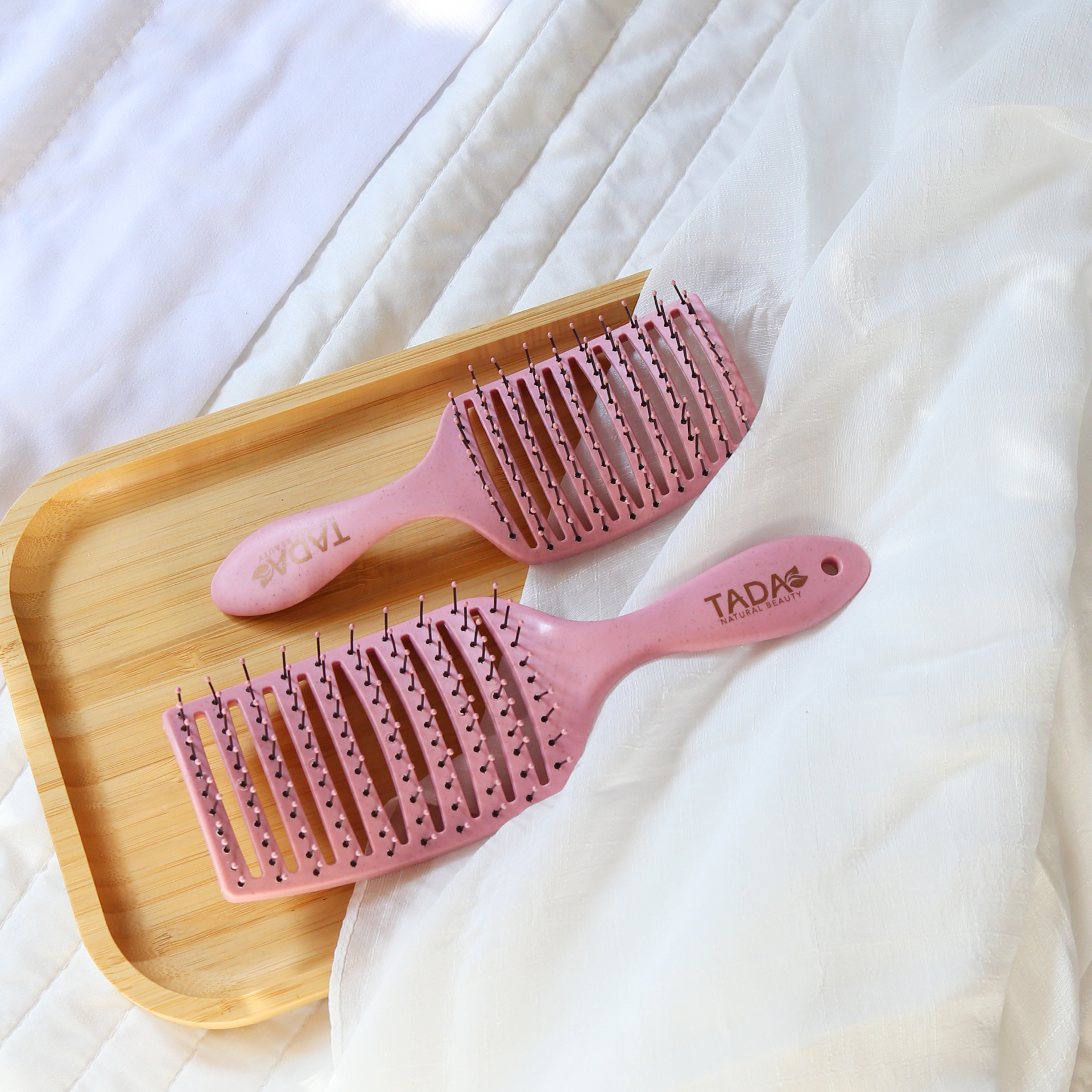 Detangling Duo with Mini Brush Pink