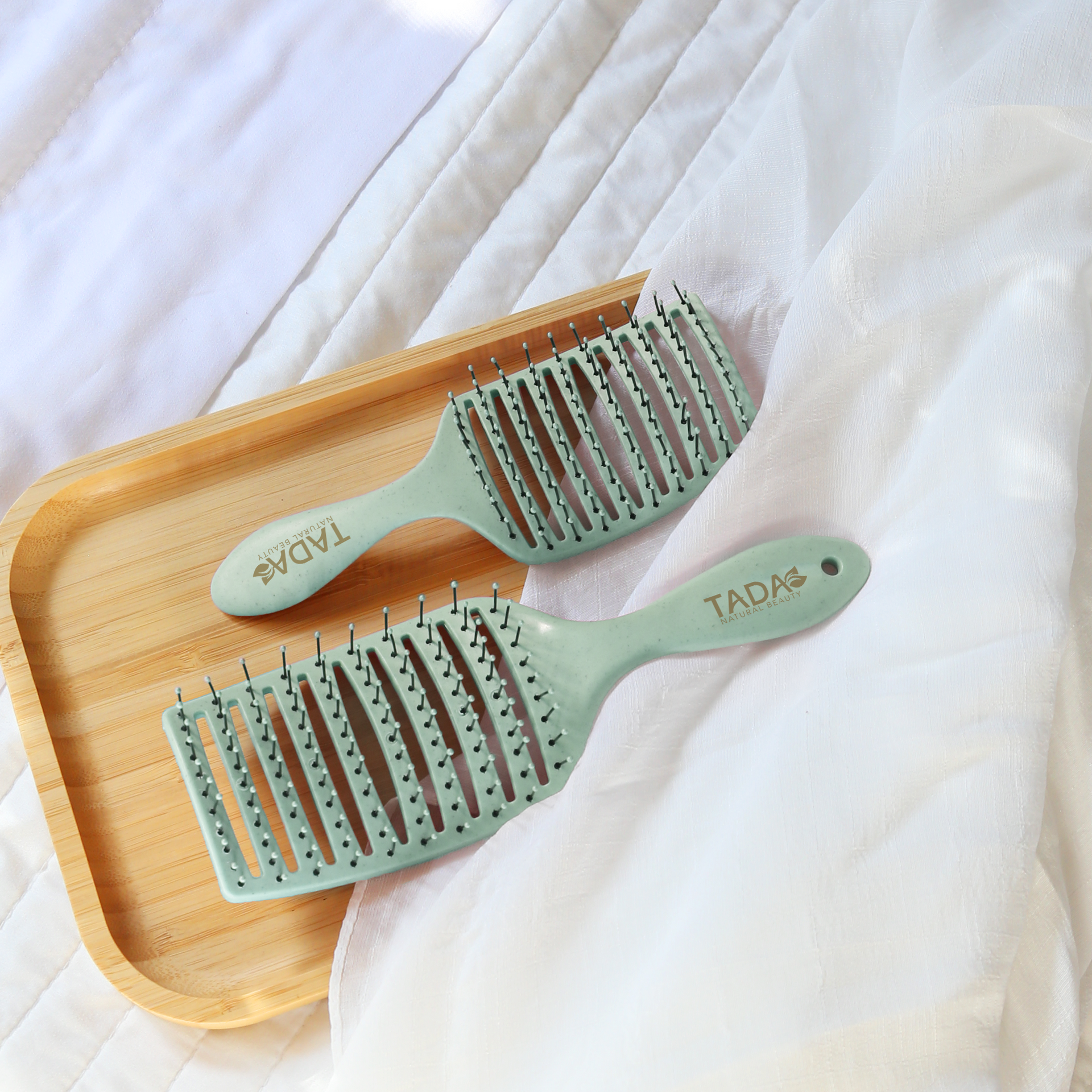 Detangling Duo with Mini Brush Green