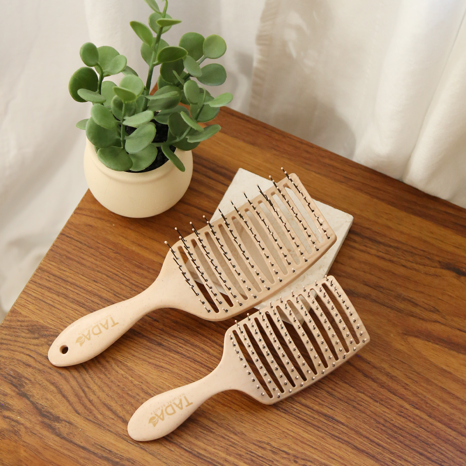Detangling Duo with Mini Brush Nude