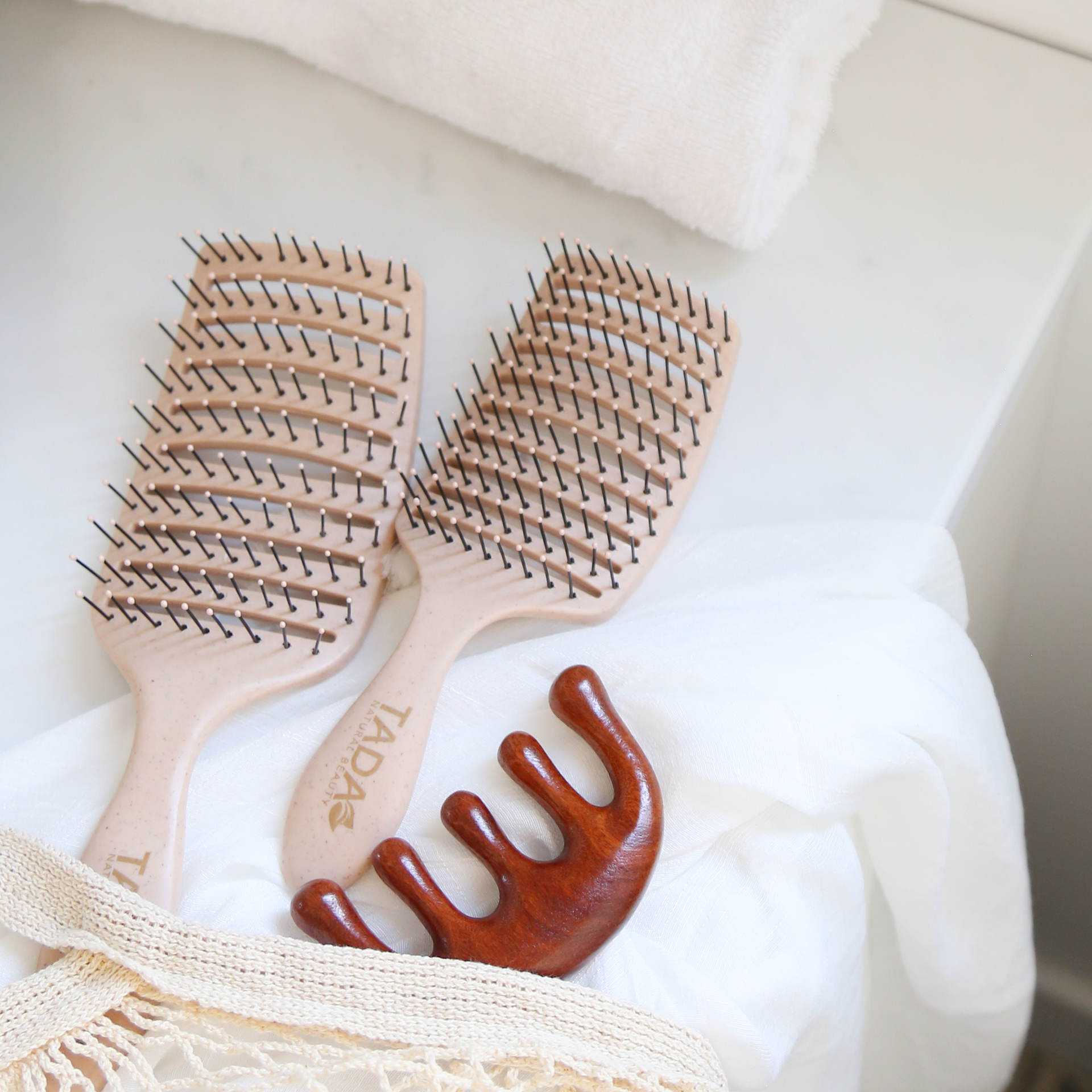 Detangling Duo with Mini Brush Nude